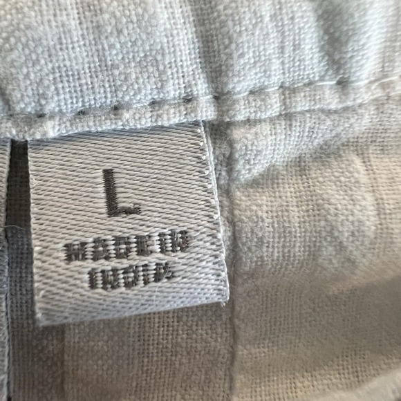 Boho Peasant Blouse New Directions White Cotton Embroidered Tassel Top L - Picture 6 of 10